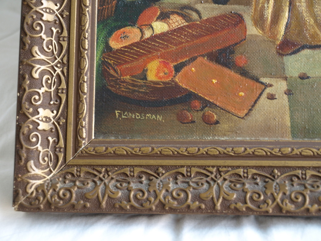 Fred Landsman : Olieverf op doek – Feest – ingelijst – 52 x 42 cm. kopen? Bied vanaf 1!