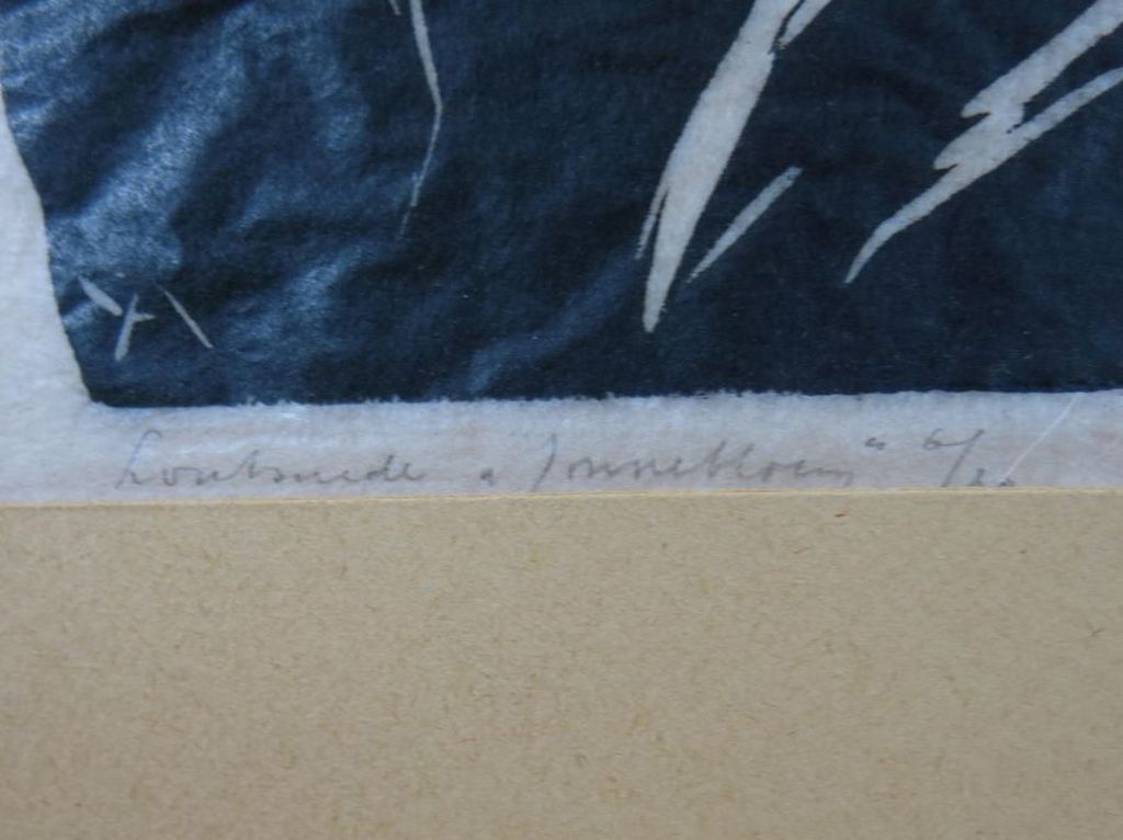 Vier werken waaronder een houtsnede van Jan Schonk  kopen? Bied vanaf 20!