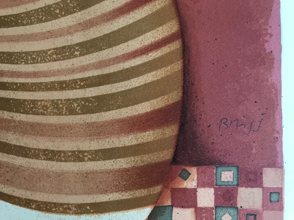 Samy Briss - Melody for a bird - Kleurenlithografie - gesigneerd kopen? Bied vanaf 100!