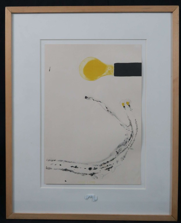 Jim Dine: Litho, Hose Lamp - Ingelijst kopen? Bied vanaf 250!