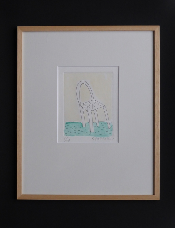 KLaas Gubbels: ingekleurde ets uit 2004 kopen? Bied vanaf 170!