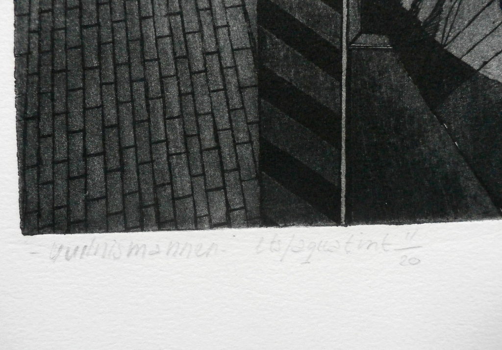 Kees Spermon - ets/aquatint: Vuilnismannen - 1965 kopen? Bied vanaf 50!