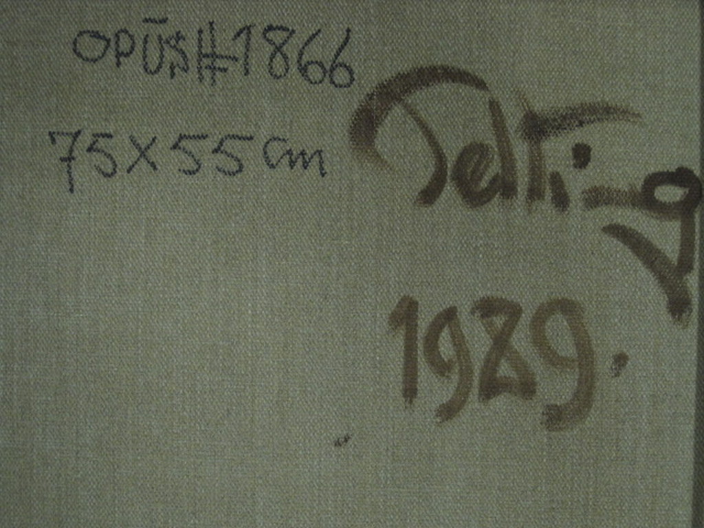 Quintus Jan Telting de "Surinaamse Picasso" groot olieverf OPUS1866 gesigneerd  kopen? Bied vanaf 1!