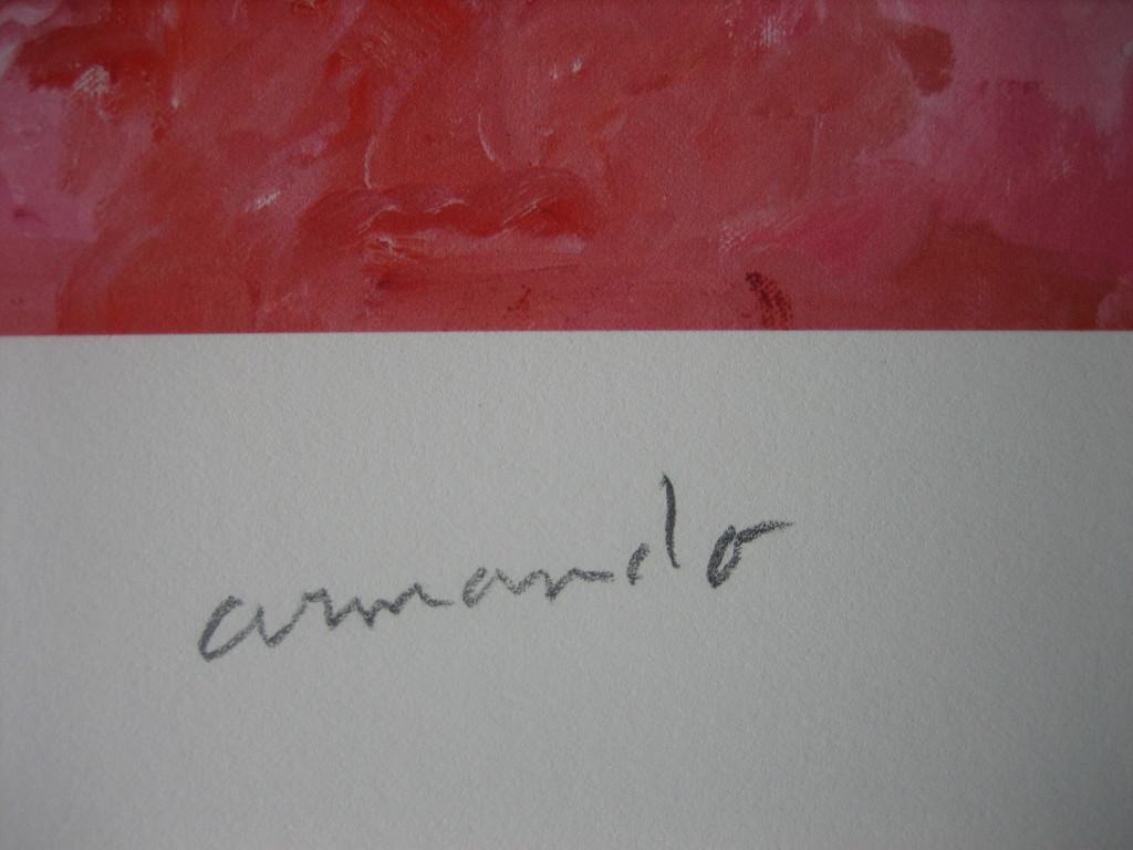 Armando - "Rotes Gewand" - Giclee - Handgesigneerd en -genummerd - 2016 kopen? Bied vanaf 95!
