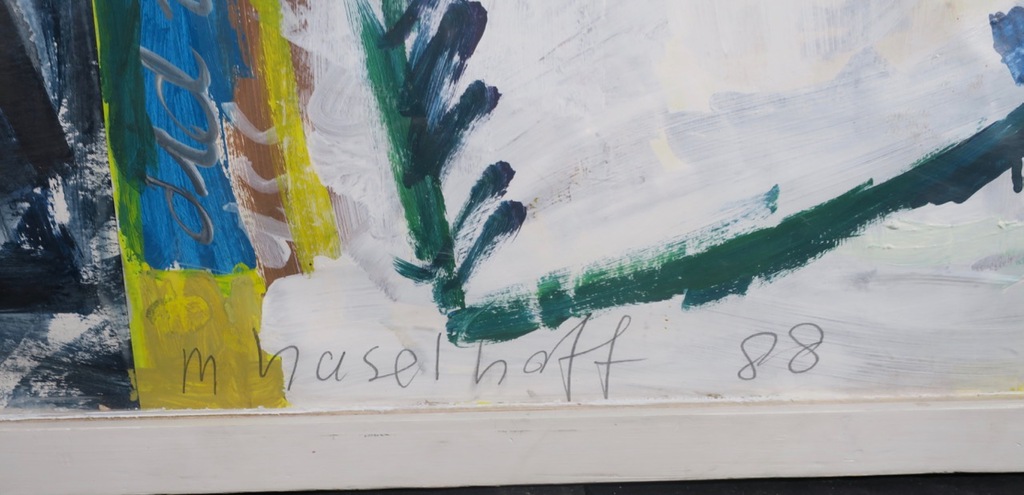 Marianne Haselhoff: Acryl, Gouache en Collage op papier, Z.T. - Ingelijst kopen? Bied vanaf 1!