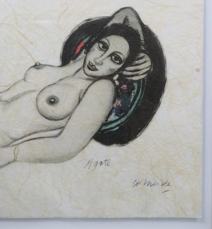 Corneille: Litho op bijzonder, vezelrijk rijstpapier, Agate - Ingelijst kopen? Bied vanaf 150!