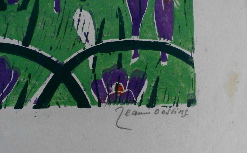 Jeanne Bieruma - Oosting - linosnede: lente kopen? Bied vanaf 125!
