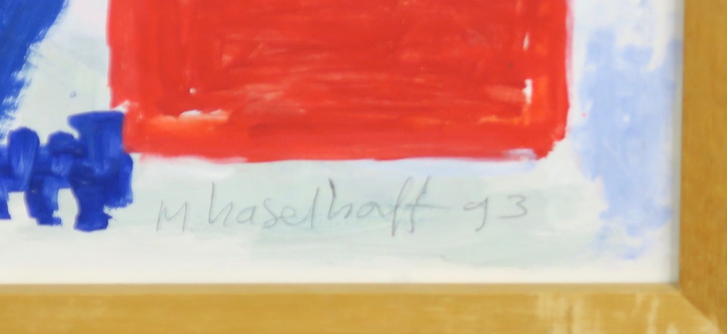 Marianne Haselhoff: Acryl, Zonder titel -Ingelijst kopen? Bied vanaf 30!