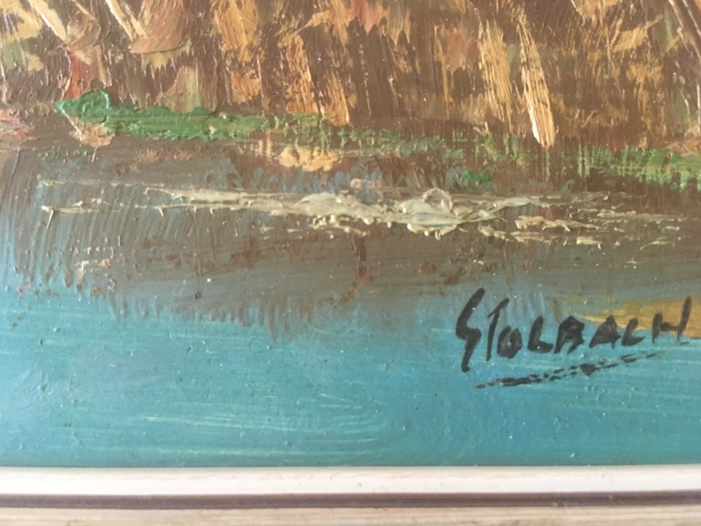 Onbekende Kunstenaar - Olieverf op paneel - Landschap gesigneerd kopen? Bied vanaf 1!