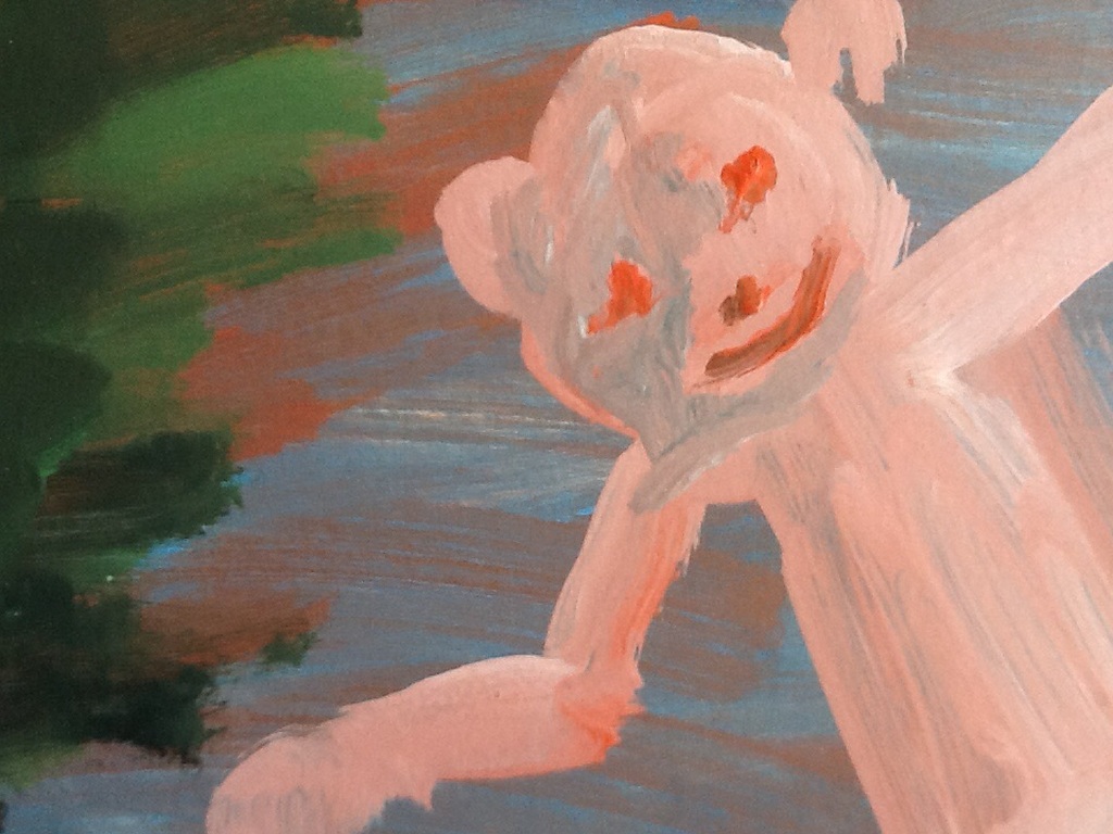 Ruven Levav, zeer grote gouache op karton kopen? Bied vanaf 45!