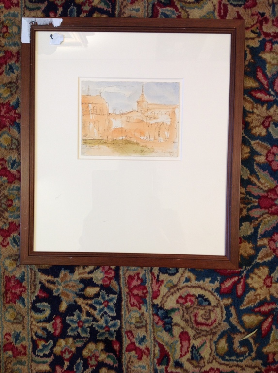 Theo Swagemakers, Stadsgezicht Rome, aquarel kopen? Bied vanaf 90!