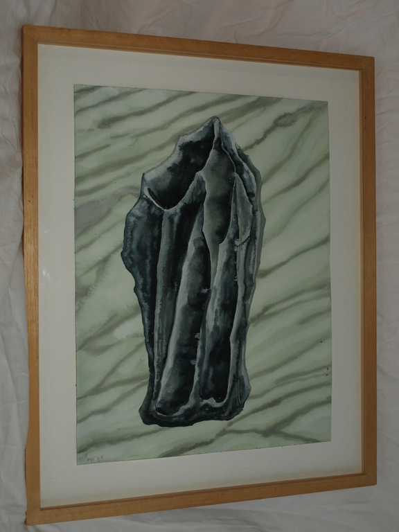 MAREIKE GEYS – Aquarel – Rots – Gesigneerd & ingelijst – 1995 kopen? Bied vanaf 75!