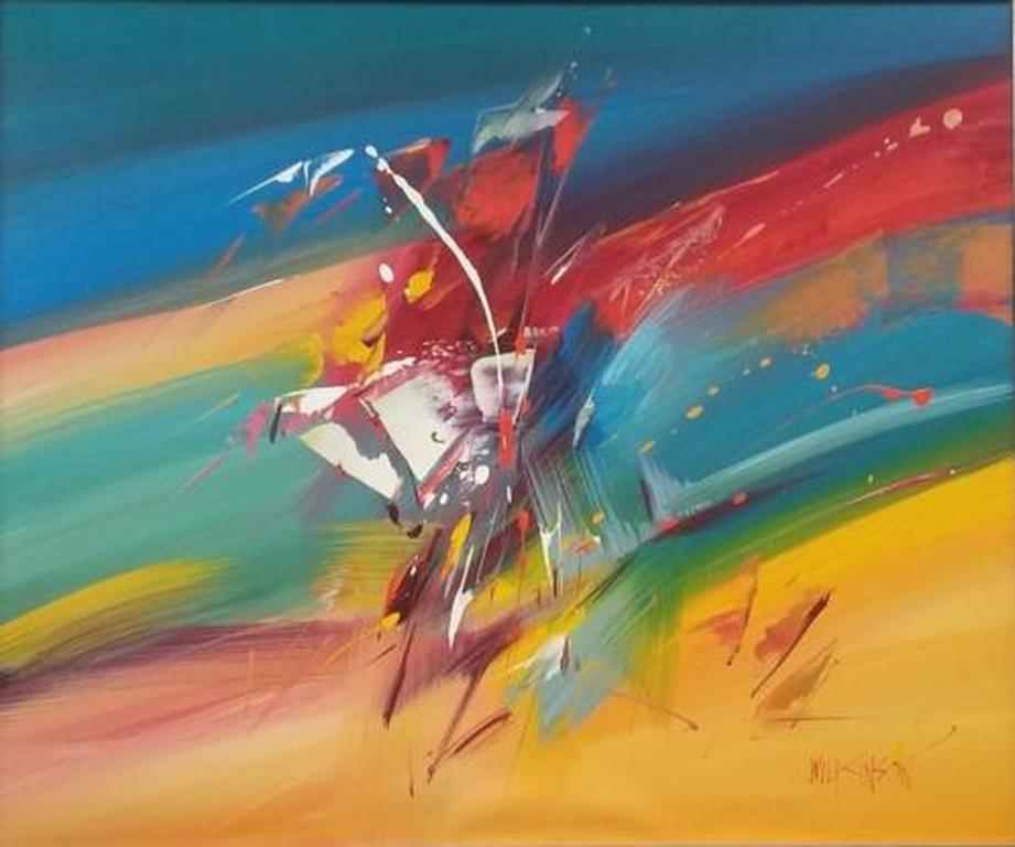 Wilkinson - abstracte compositie - olieverf op doek kopen? Bied vanaf 1!