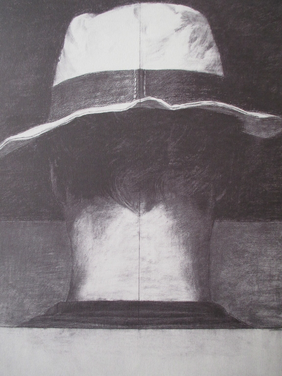 Onbekend, Bard, grafiek man met hoed verkocht voor € 45!