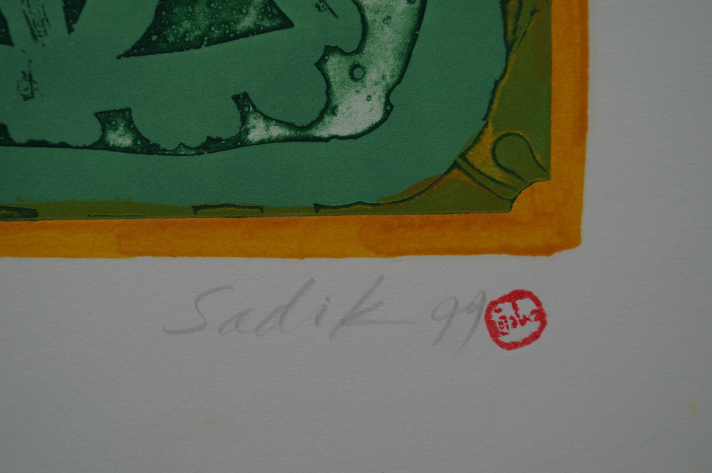 Sadik Kwaish Alfaji - gesigneerde ets - 8 ex. kopen? Bied vanaf 1!