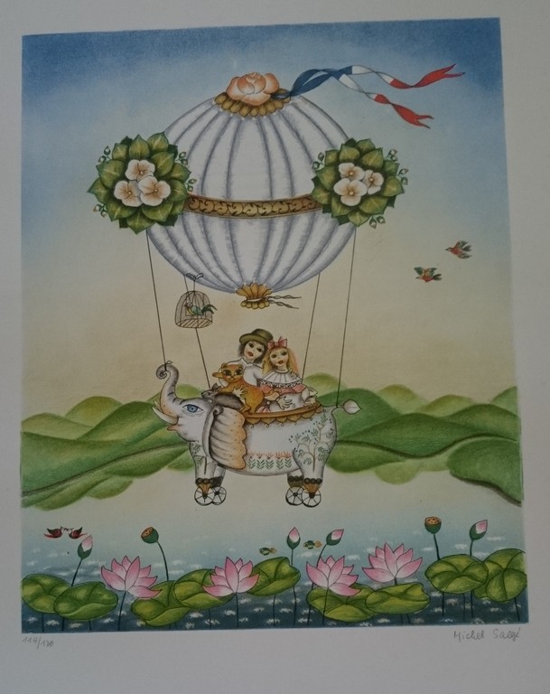 Michel Salge , zeefdruk kopen? Bied vanaf 35!