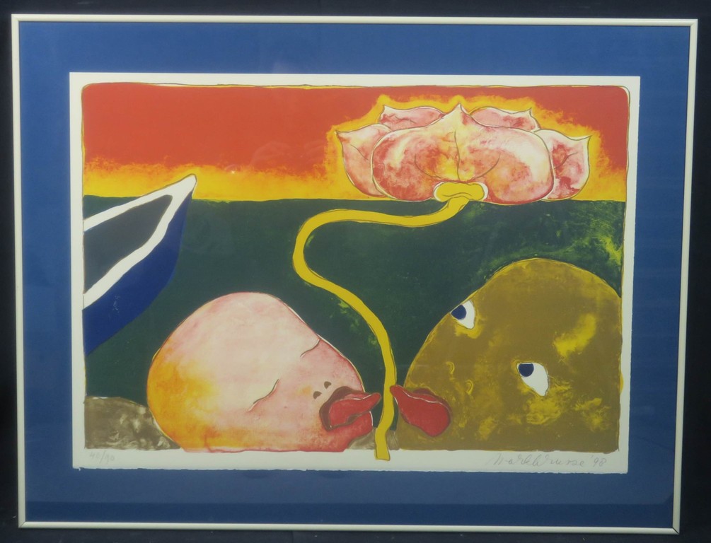 Mark Brusse: Litho, Z.T. - Ingelijst kopen? Bied vanaf 70!