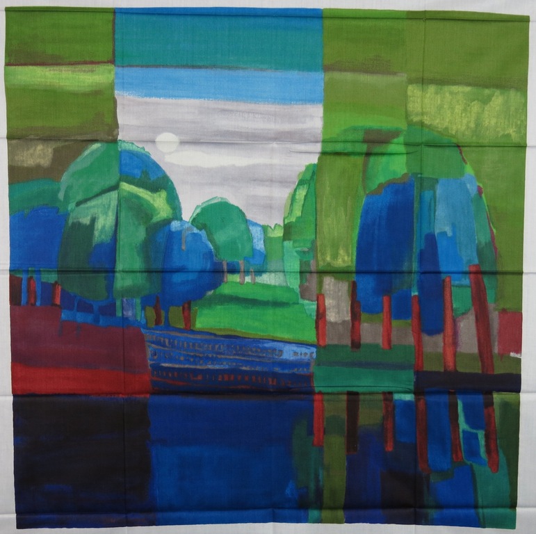 Ton Schulten: Zeefdruk op zijde, At the lake kopen? Bied vanaf 50!