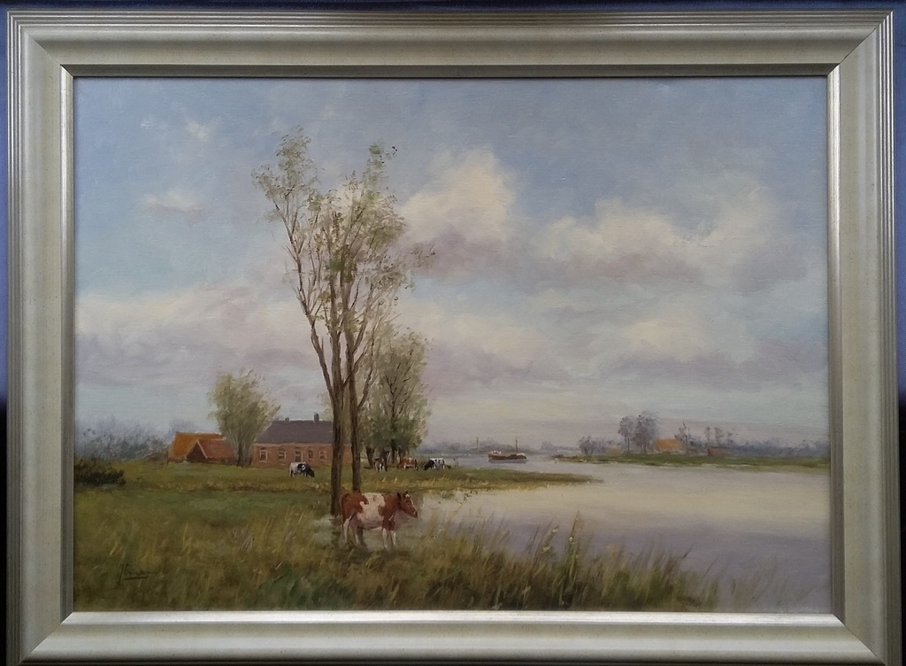 Johannes 'Jan' Ernens (1919) - olieverf op doek - gesigneerd kopen? Bied vanaf 150!