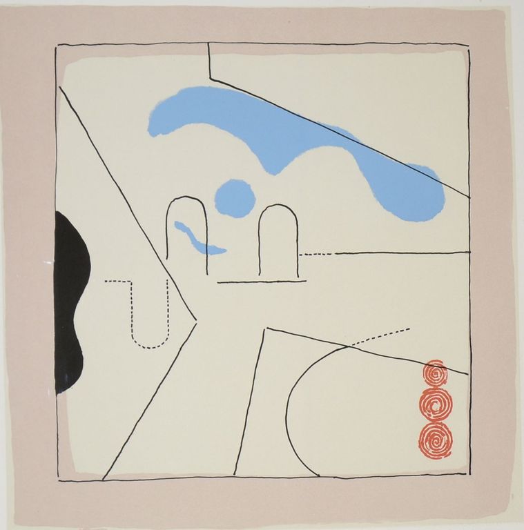 Frank Lodeizen: litho. Zonder titel. verkocht voor € 70!