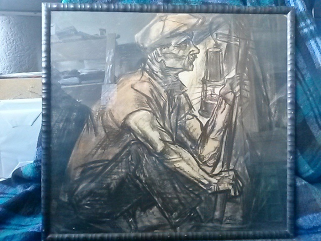 Jan Toorop, De Mijnwerker 1915 verkocht voor € 115!