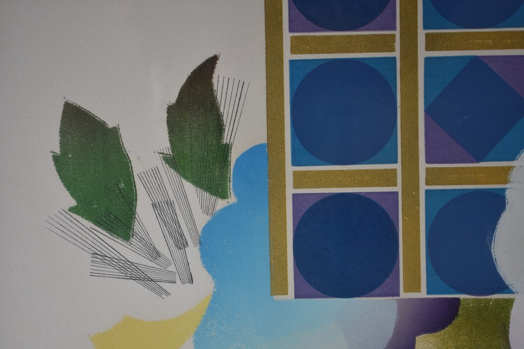 Frans de Jong , kleuren litho, bloemenvaas kopen? Bied vanaf 50!