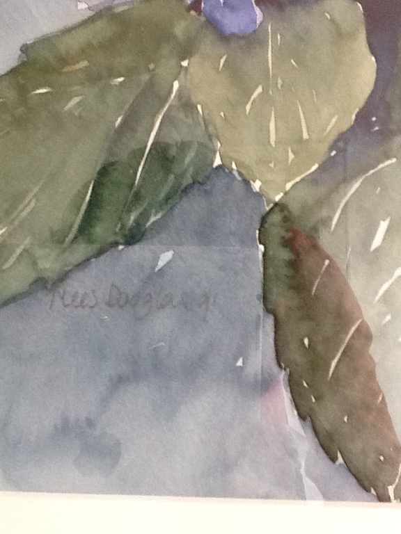 Aquarel van blauwe hortensia van Mees Douglas kopen? Bied vanaf 125!