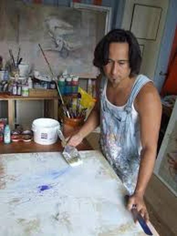 Peter Maasdam - grote handbewerkte zeefdruk - ingelijst kopen? Bied vanaf 90!