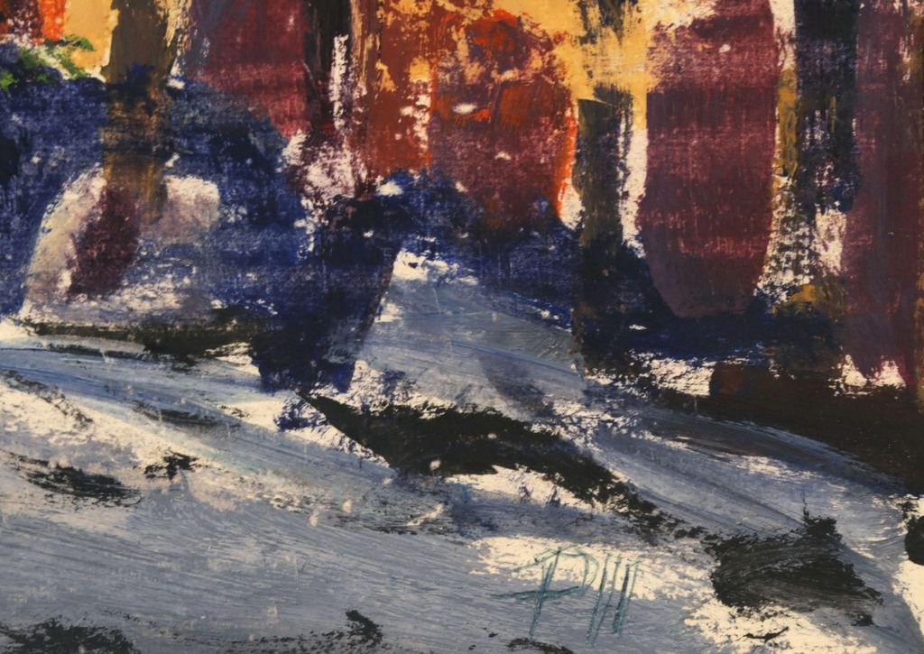 Jaques Philipszoon: Acryl op papier, Boulevard Haussmann in Parijs kopen? Bied vanaf 35!