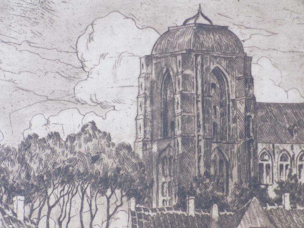 Alphons van Beurden, Vrouw bij Veerse Domtoren, Ets kopen? Bied vanaf 50!