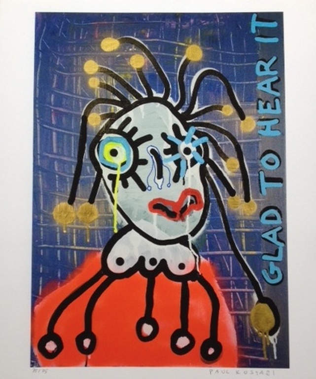 Paul Kostabi (1962), verkocht voor € 37!