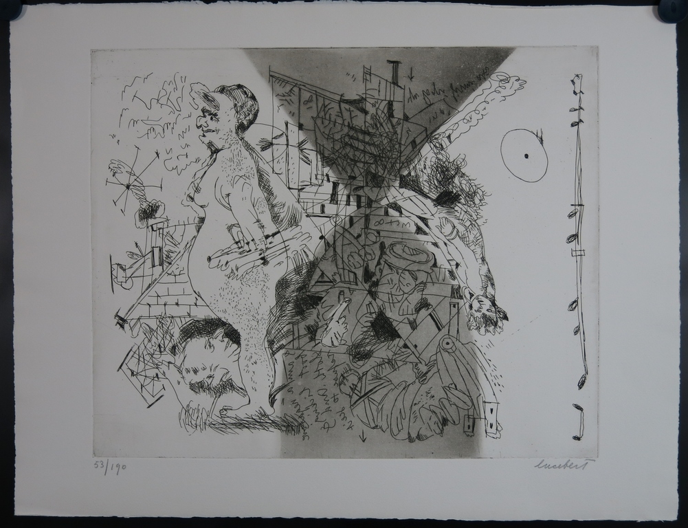 Lucebert: Ets en aquatint, De lof der vetzucht kopen? Bied vanaf 180!