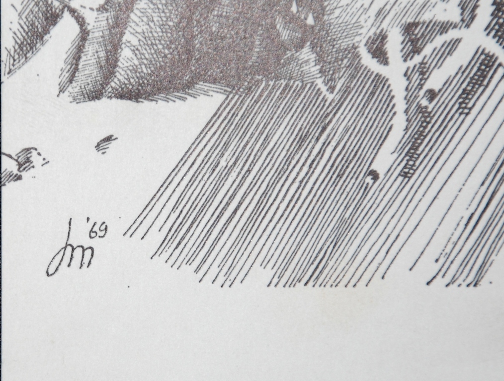 Jo Manders, Onderwaterwereld, steendruk kopen? Bied vanaf 25!