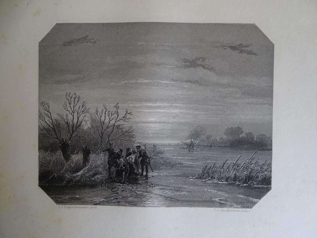 Hoppenbrouwers: Staalgravure, Lambert Melisz. vlucht met zijn moeder kopen? Bied vanaf 1!