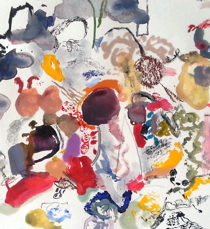 PAUL LOUIS VAN DEN BERGH (1967- ) Gemengde Techniek - "Flarderen" - 2015 kopen? Bied vanaf 145!