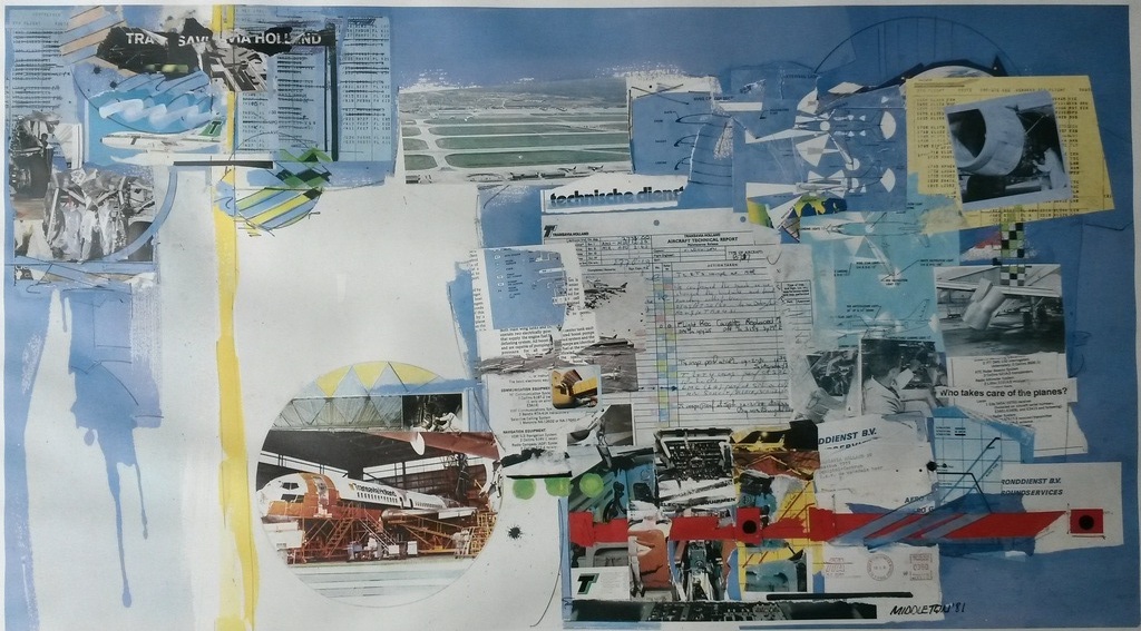 Sam Middleton, zeefdruk, Transavia Holland verkocht voor € 60!