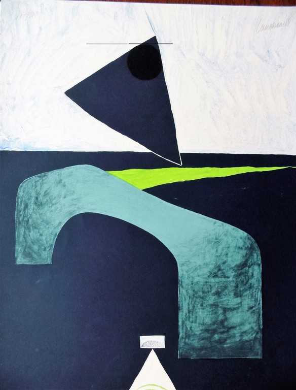 Hans Landsaat zeefdruk z.t. verkocht voor € 45!