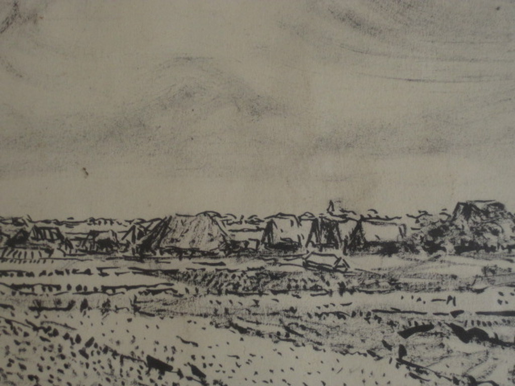 Originele Inkttekening "polderlandschap Zuid Holland" van Willem Minderman 1960 kopen? Bied vanaf 1!