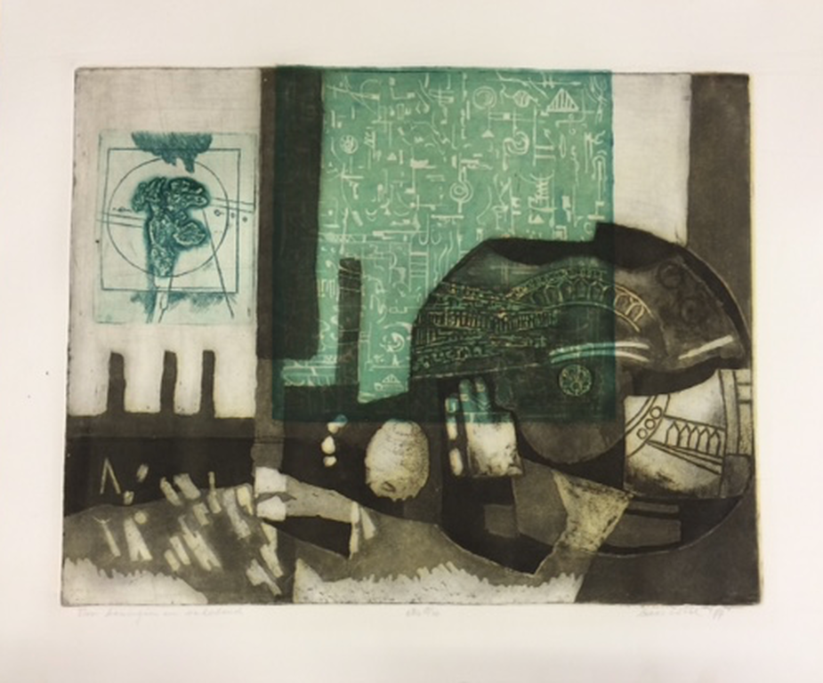 Lucas van der Pol, Voor koningin en vaderland, ets 8/10, 1977 kopen? Bied vanaf 30!