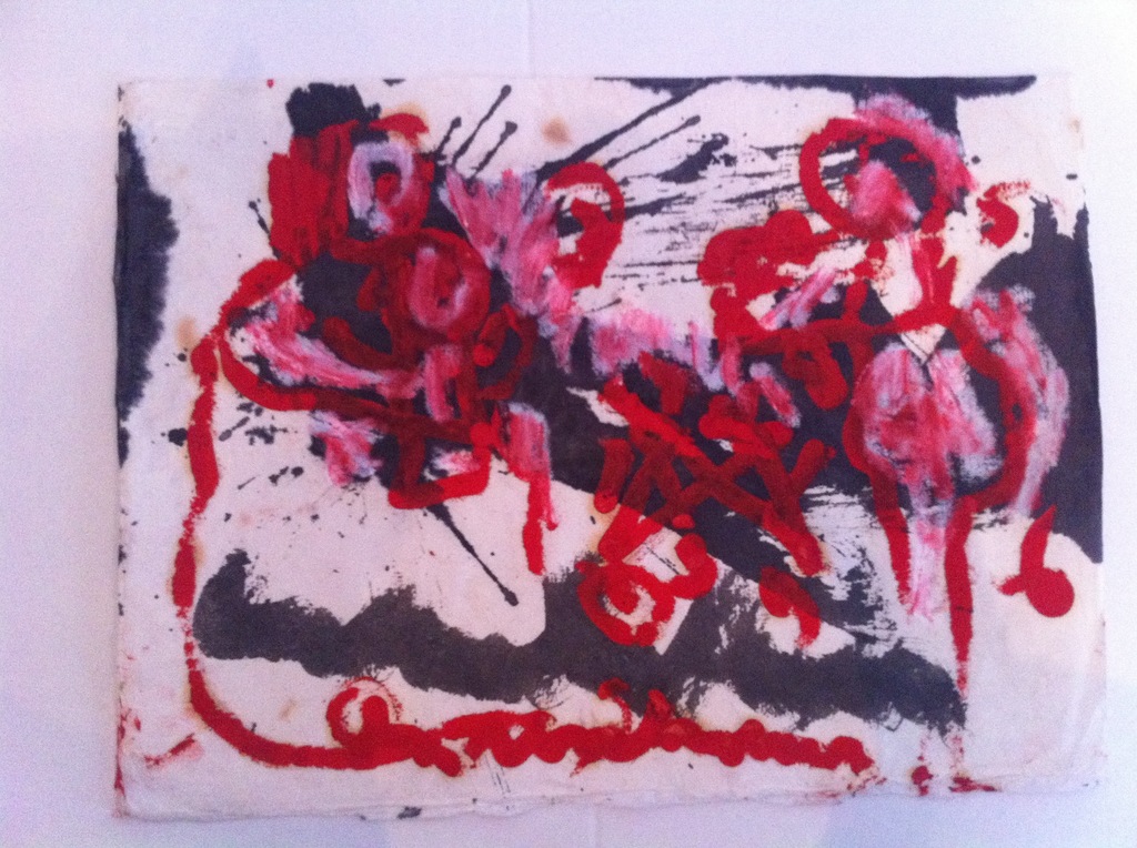 Anton Heyboer, Gesigneerde schildering op handgeschept papier kopen? Bied vanaf 1!