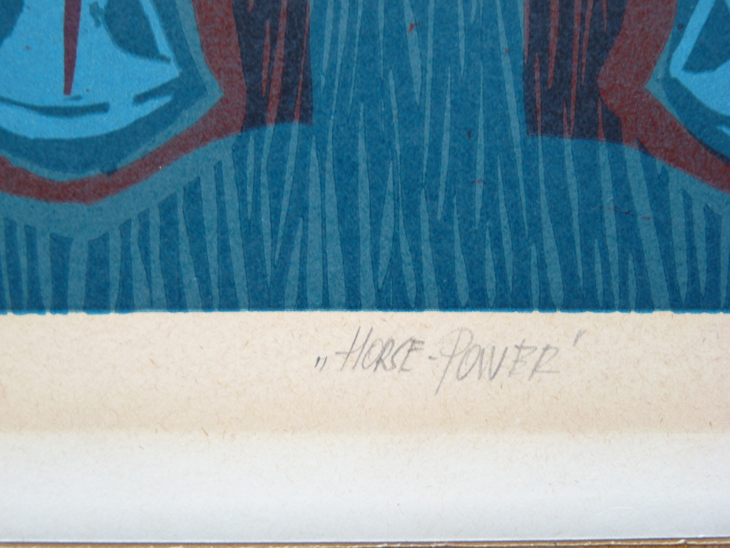 GERRIT DE MORÉE (1909-1981)    GRAFIEKBLAD "HORSE POWER" UIT 1975 kopen? Bied vanaf 45!