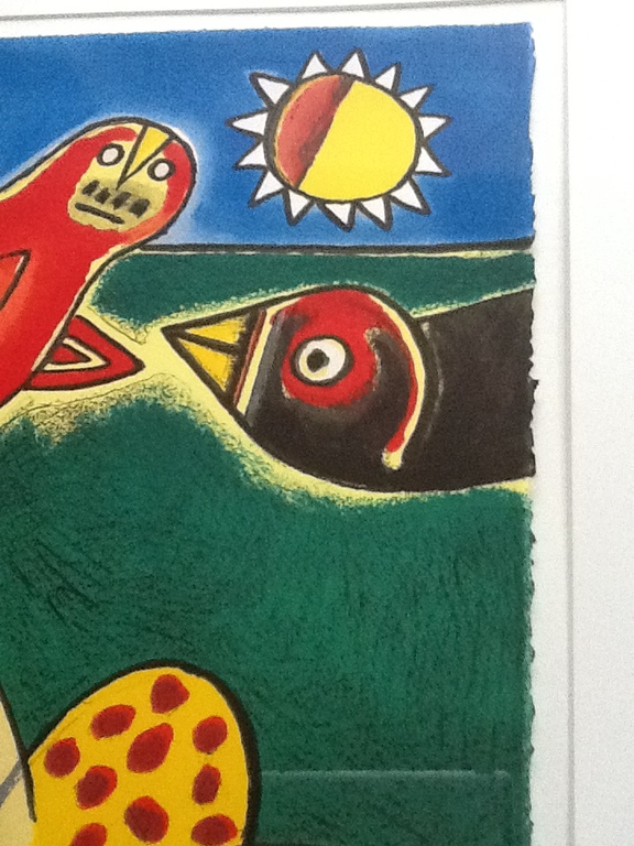 Corneille, Kleurenlitho, gesigneerd , ingelijst in blankhouten lijst, Oplage 125 kopen? Bied vanaf 350!