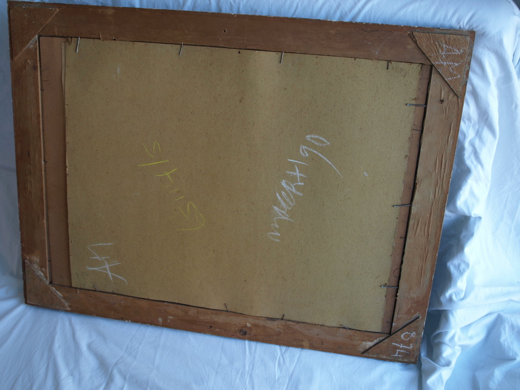 Onduidelijke signatuur : Litho – L’eau interdit / Verboden water – ingelijst  kopen? Bied vanaf 1!