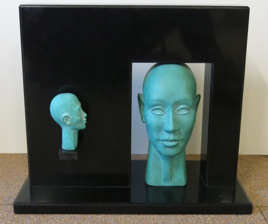 Erik Cousy: Brons en marmer, Twee gezichten kopen? Bied vanaf 250!