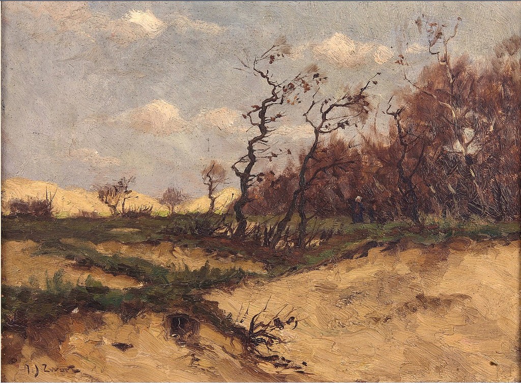 A.J. Zwart (1903-1981); In de Duinen kopen? Bied vanaf 400!