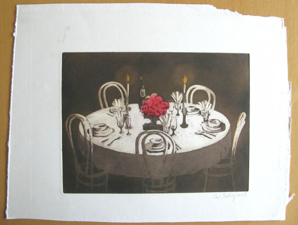 Willy Belinfante - VOOR HET DINER - kleurets kopen? Bied vanaf 1!