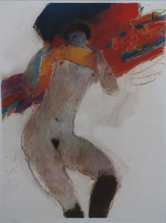 Jan Peter van Opheusden: Litho, Mercedes el Pilar - ingelijst (groot) kopen? Bied vanaf 60!