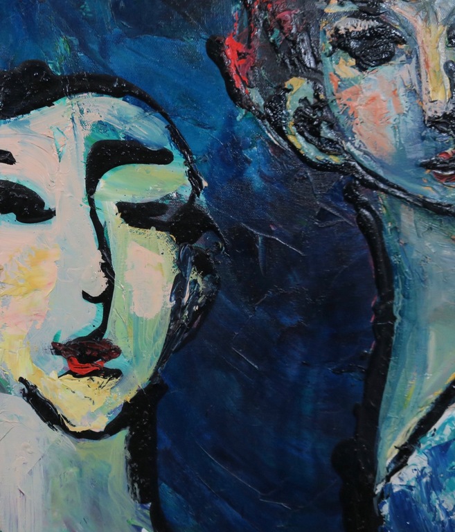Franca Muller Jabusch: Olieverf op doek, Coming up kopen? Bied vanaf 100!