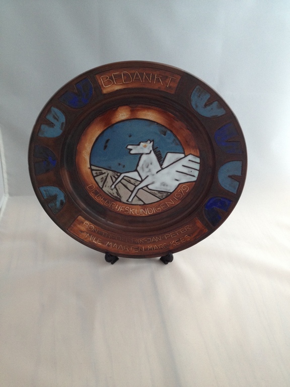 Henk Potters, groot jubileum wandbord kopen? Bied vanaf 1!