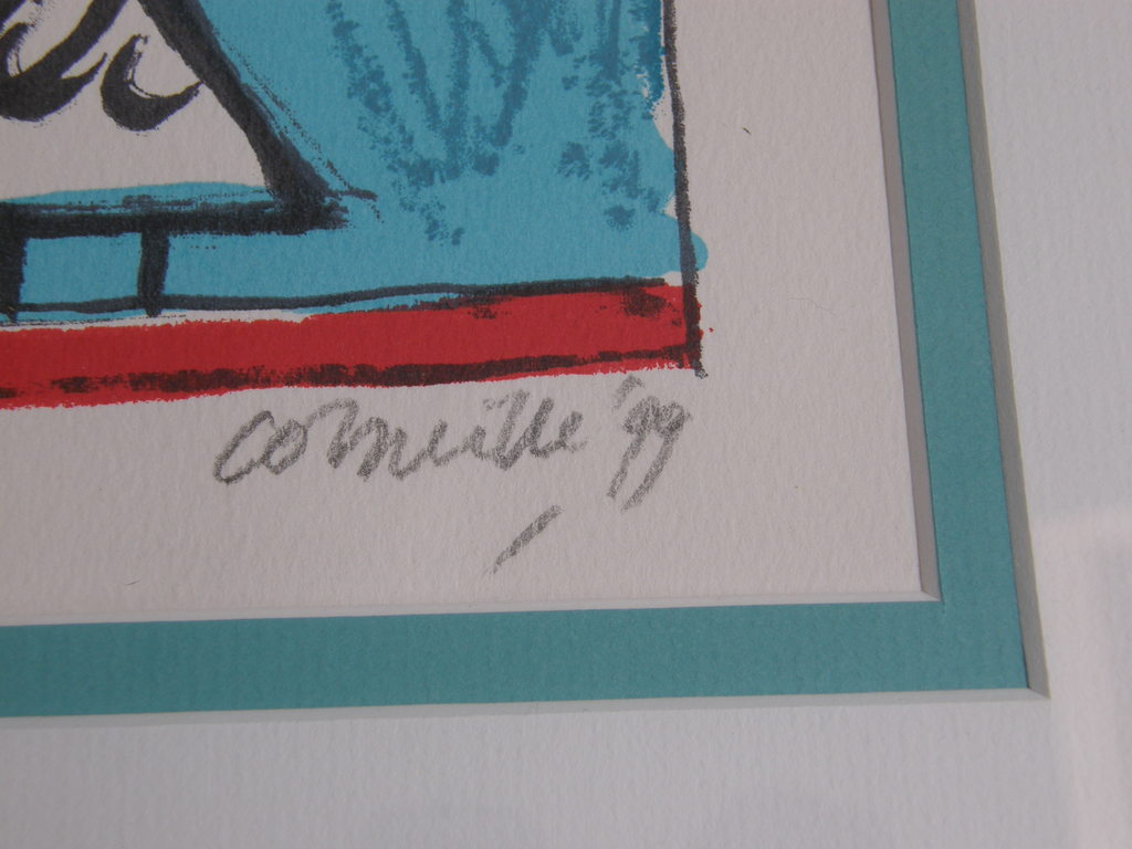 Corneille: ingelijste zeefdruk, genummerd en potlood gesigneerd kopen? Bied vanaf 185!